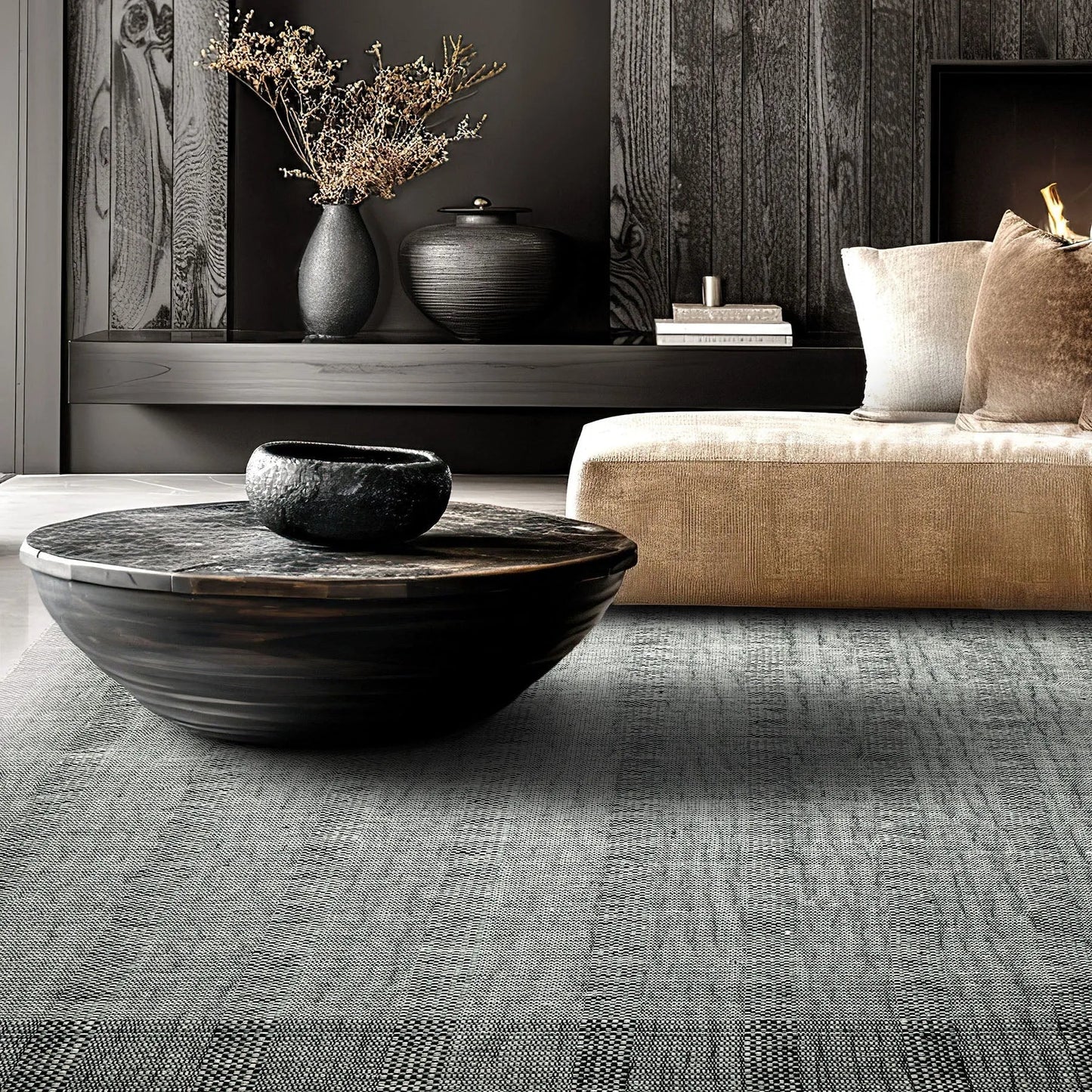 LoomBloom Plaid Multi Sizes Celadon Hand Woven Flatweave Modern Wool Oriental Area Rug-0