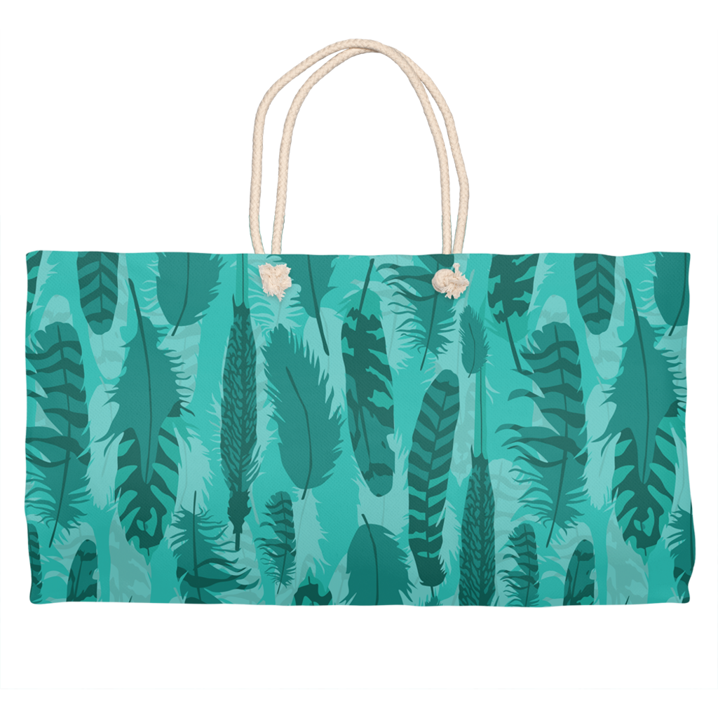 The Wanderer Teal Weekender Tote-0