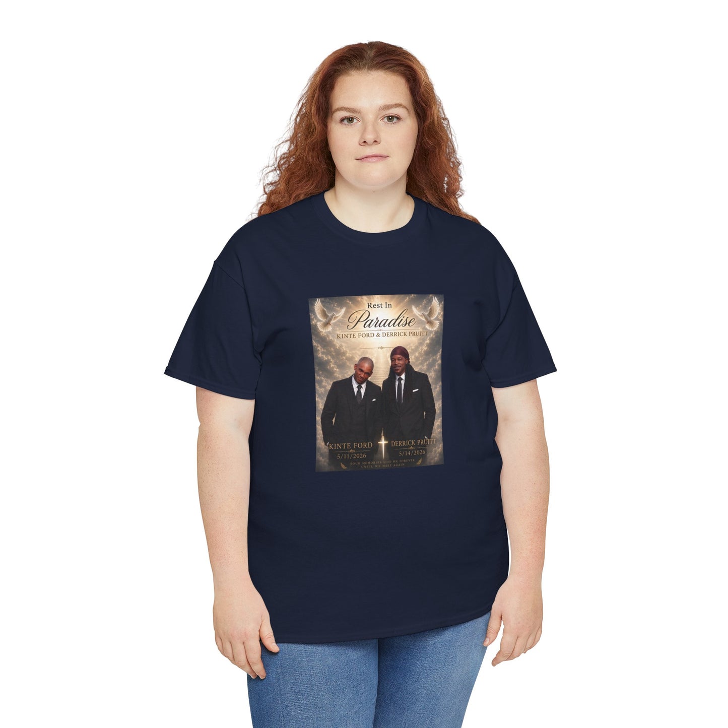 Memorial Tribute Tee — "Rest in Paradise" Funeral Remembrance Shirt