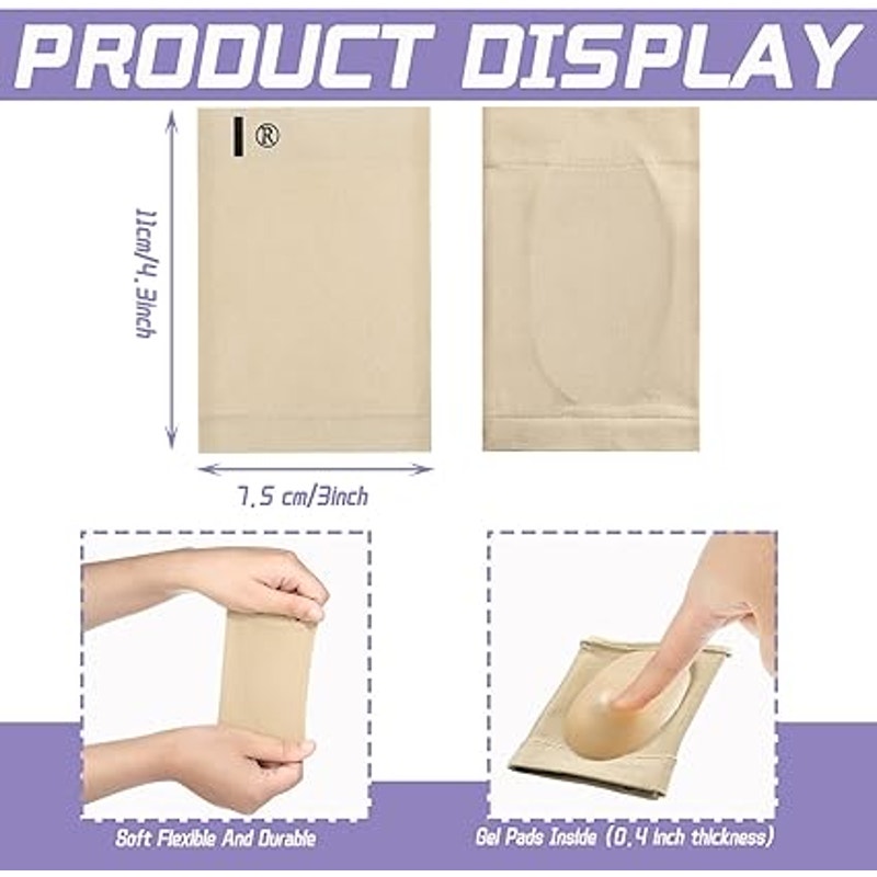 New 4 Piece Arch Sleeve Support Flat Foot Sock Support Cushioned Metatarsal Pads