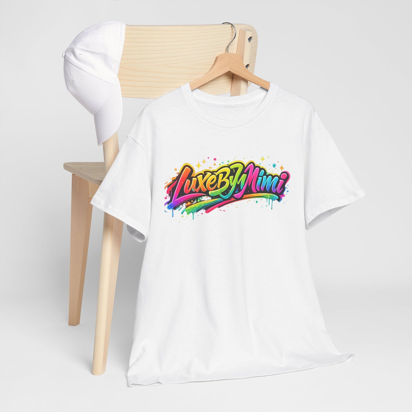 Graffiti Logo T-Shirt — 'Luxe By Mimi' Brand Colorful Streetwear Tee