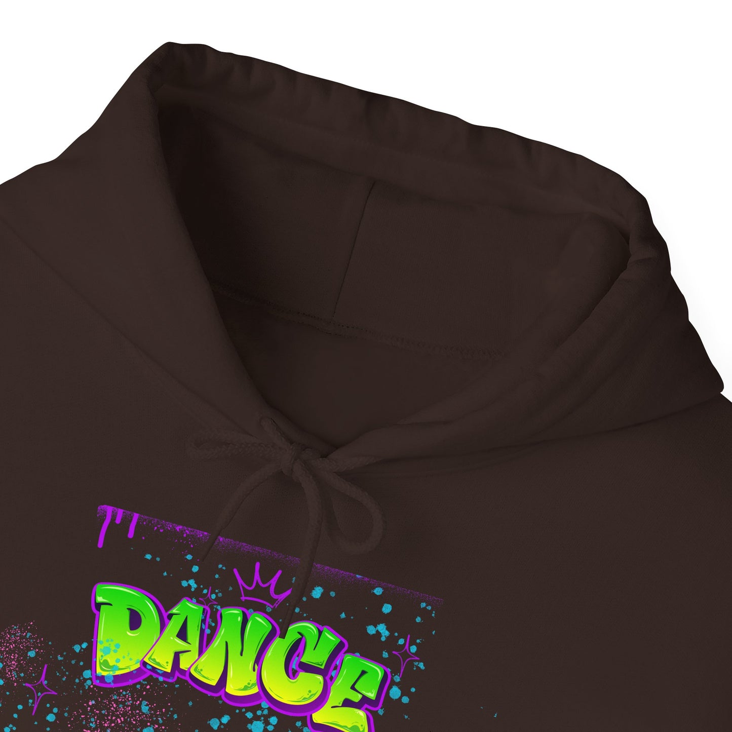 Colorful Dance Hoodie for Creative Spirits, Cozy Unisex Hooded Sweatshirt, Perfect for Parties, Dance Classes, Gifts