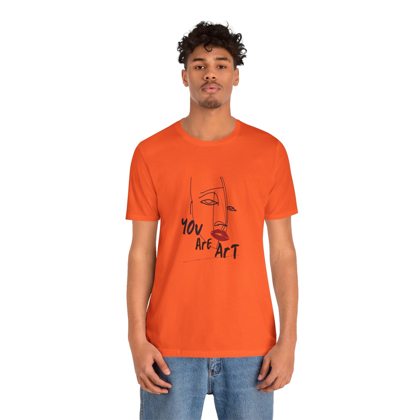 Artistic Expression Unisex Tee - You Are Art, Creative Gift, Casual Wear, Modern Design, Art Lover's Shirt