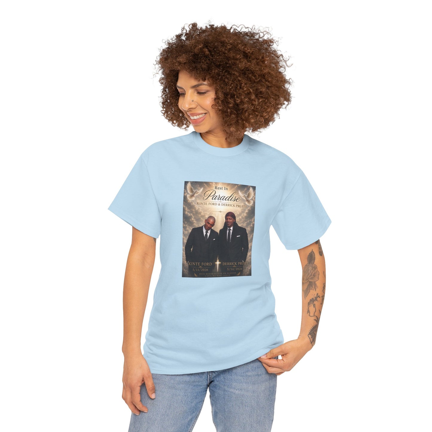 Memorial Tribute Tee — "Rest in Paradise" Funeral Remembrance Shirt