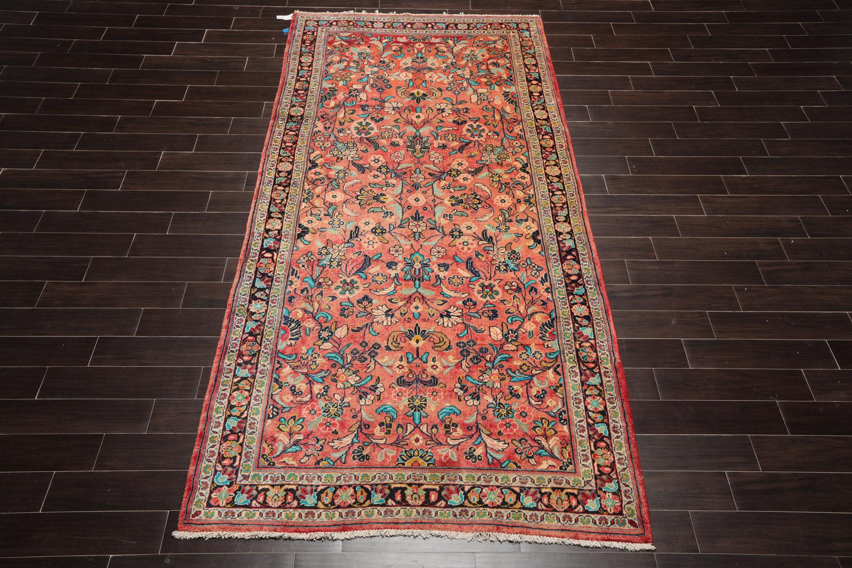 5'2" x 11' Runner Hand Knotted 100% Wool Traditional Oriental Area Rug Rust-2