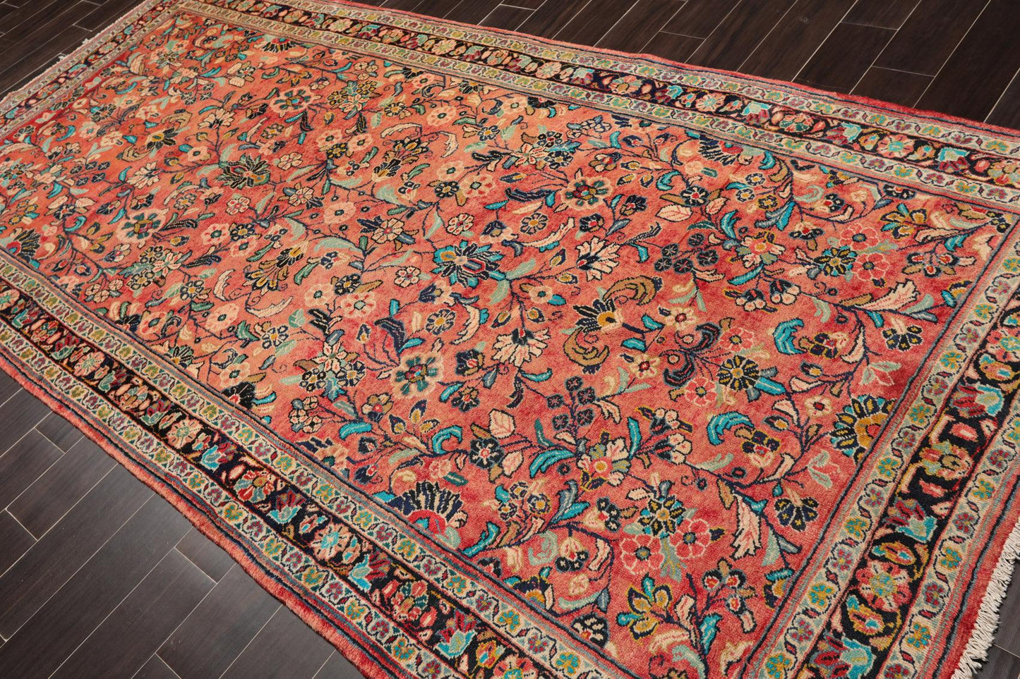 5'2" x 11' Runner Hand Knotted 100% Wool Traditional Oriental Area Rug Rust-3