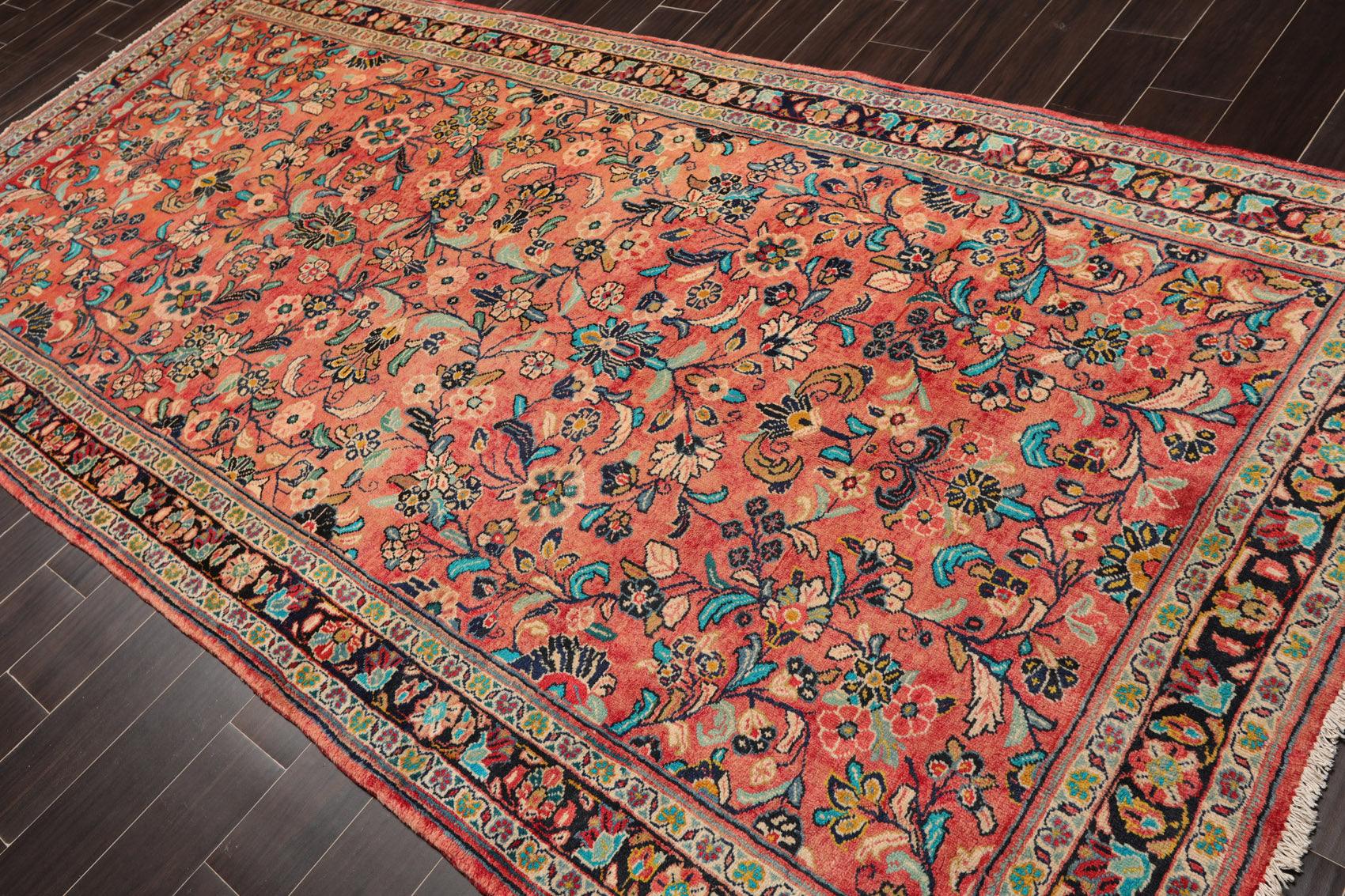 5'2" x 11' Runner Hand Knotted 100% Wool Traditional Oriental Area Rug Rust-3