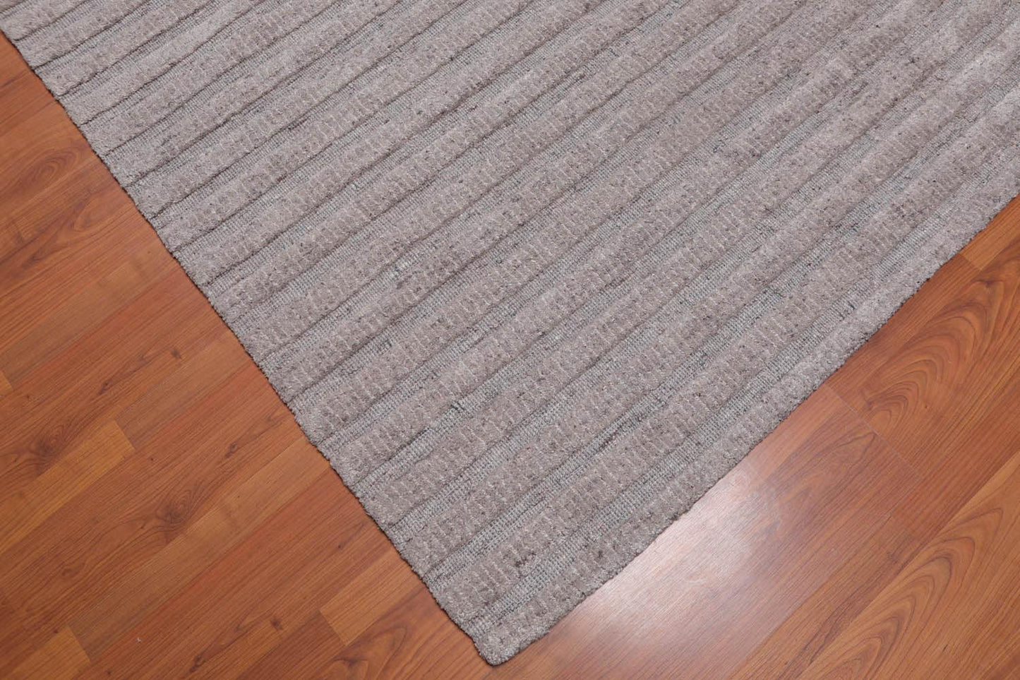4'9" x 6’7" Handmade High Low Loop & Cut Pile 100% Wool Area rug Oatmeal-3