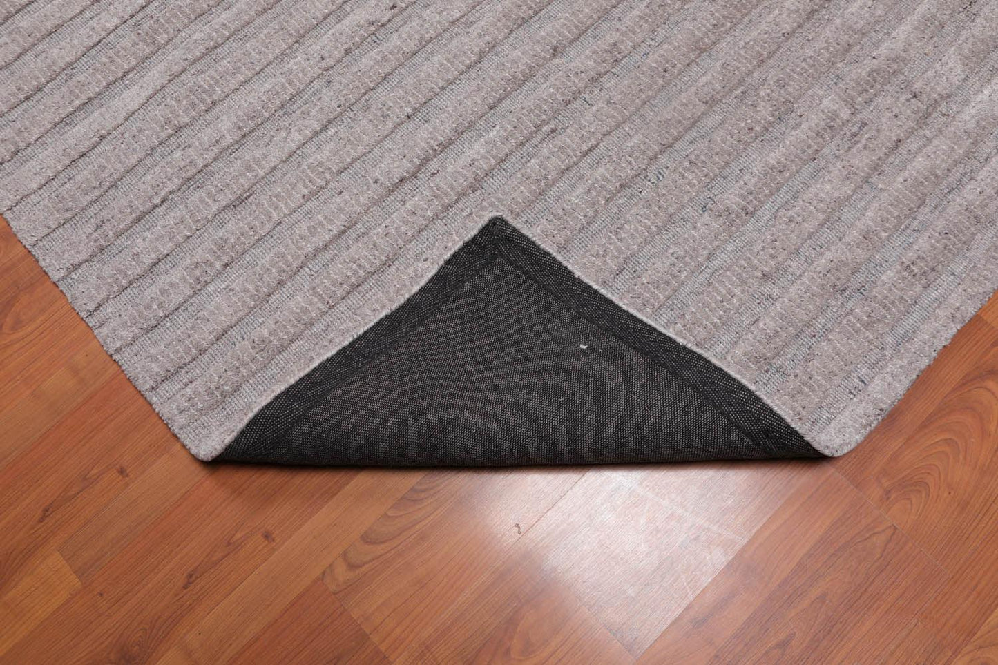 4'9" x 6’7" Handmade High Low Loop & Cut Pile 100% Wool Area rug Oatmeal-4