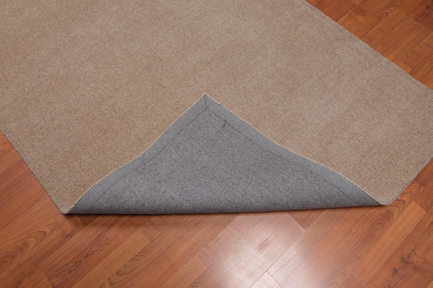 4'7" x 6’7" Handmade Loop & cut Pile 100% Wool Area rug Modern Tan-4