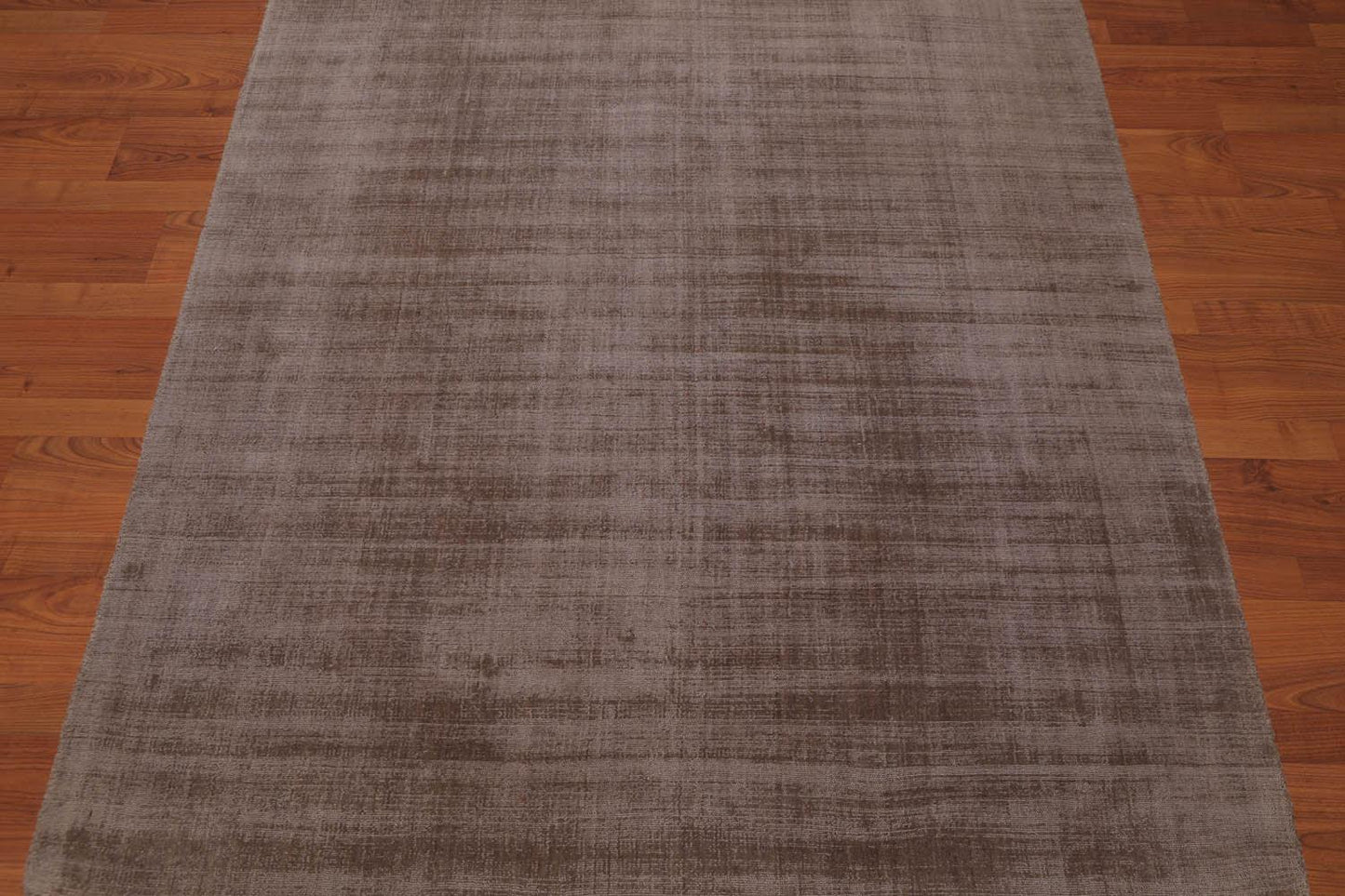 4'7" x 6’7" Handmade Loop & cut textured Pile Bamboo silk Area rug Modern Suede-3