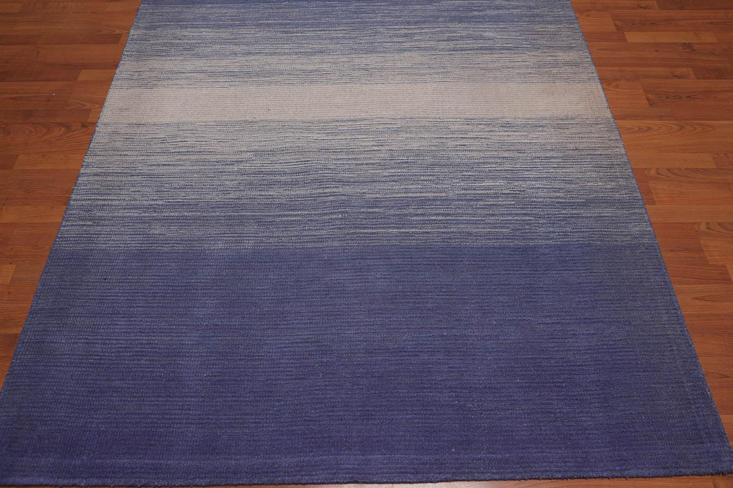 5'3" x 7’7" Handmade 100% Wool shaded Flatweave Area rug Modern Beige-3