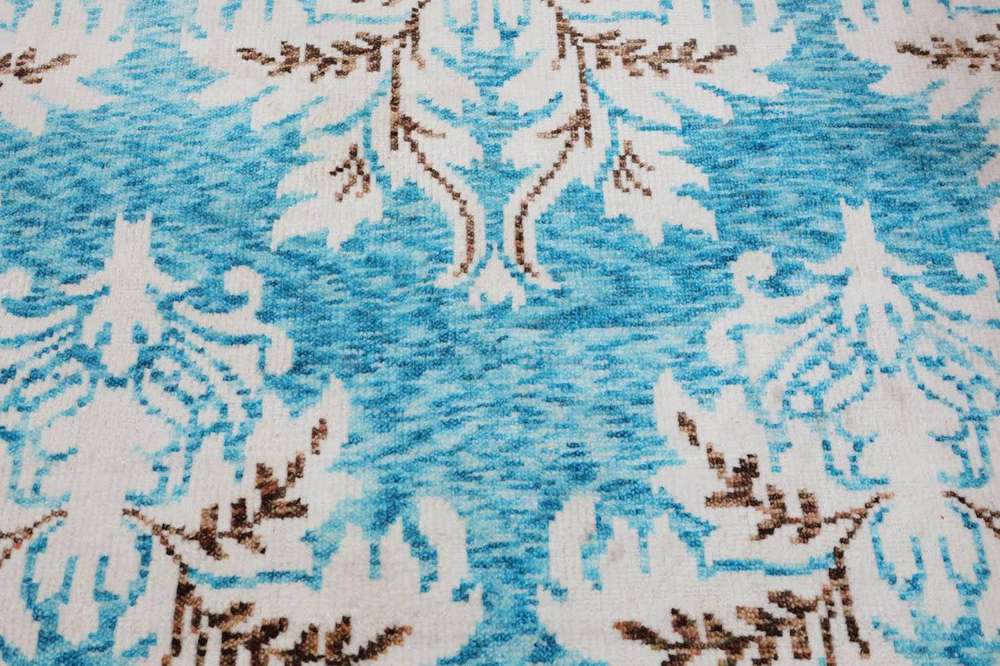 5'8" x 8' Handmade Traditional Oriental Area Rug Modern Aqua-3