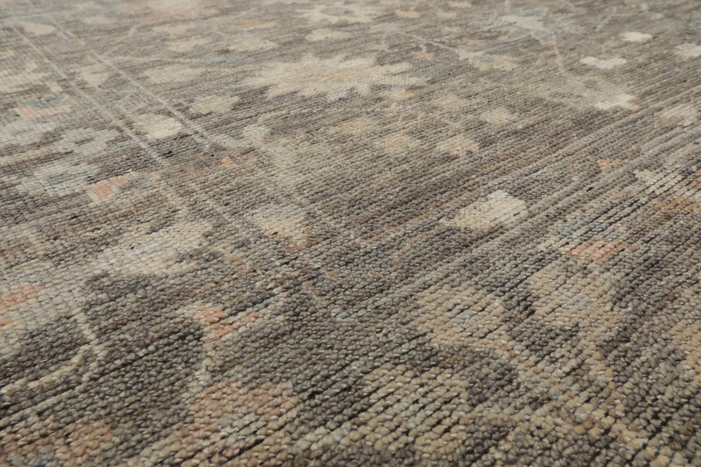 Gray Hand Knotted Traditional Oushak Wool Oriental Rug LoomBloom 8x10-3
