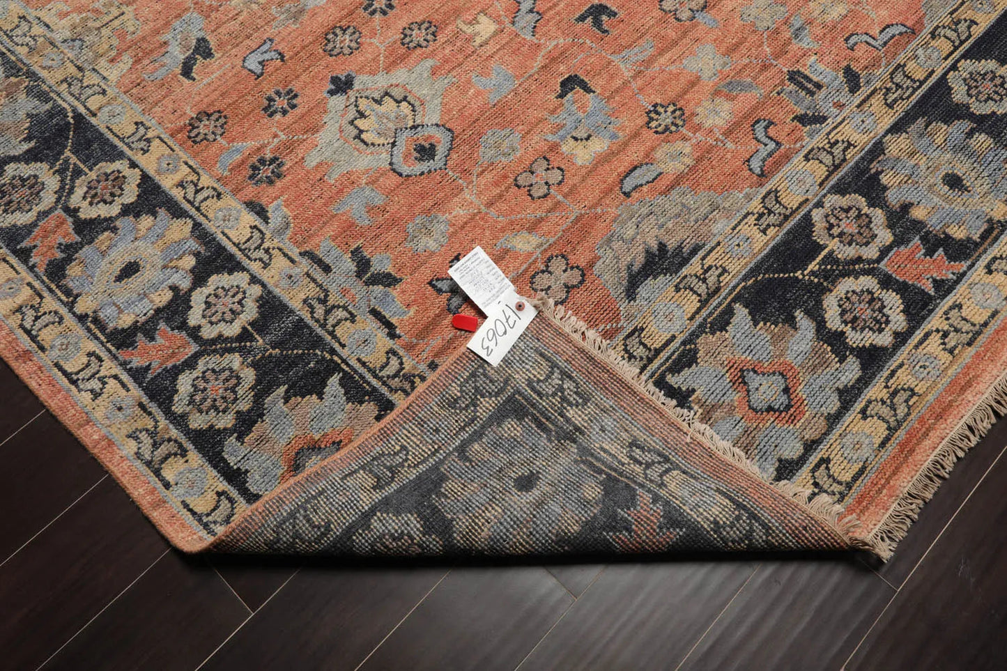 Rust Hand Knotted Traditional Oushak Wool Oriental Rug LoomBloom 8x10-4