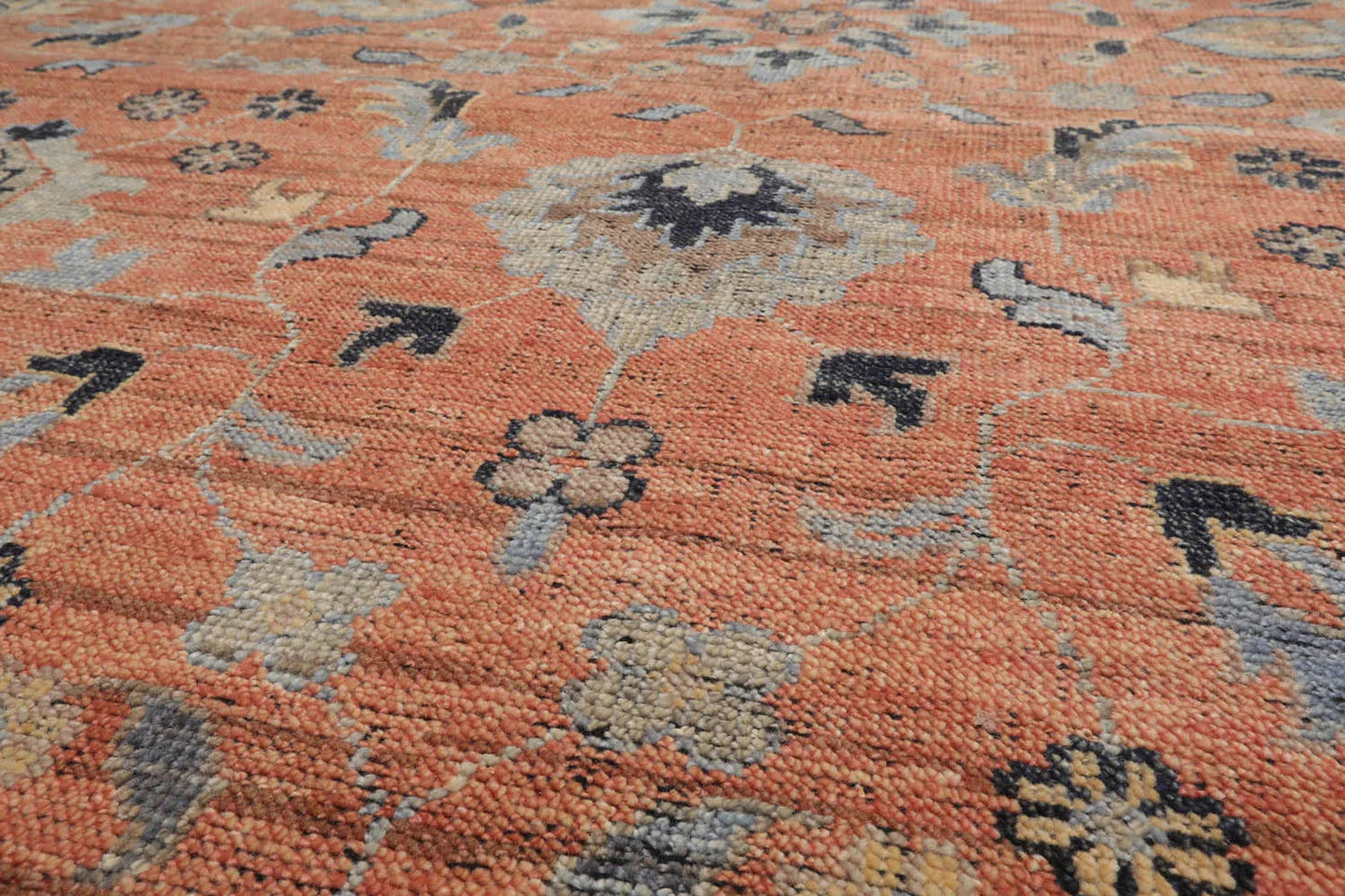 Rust Hand Knotted Traditional Oushak Wool Oriental Rug LoomBloom 8x10-3