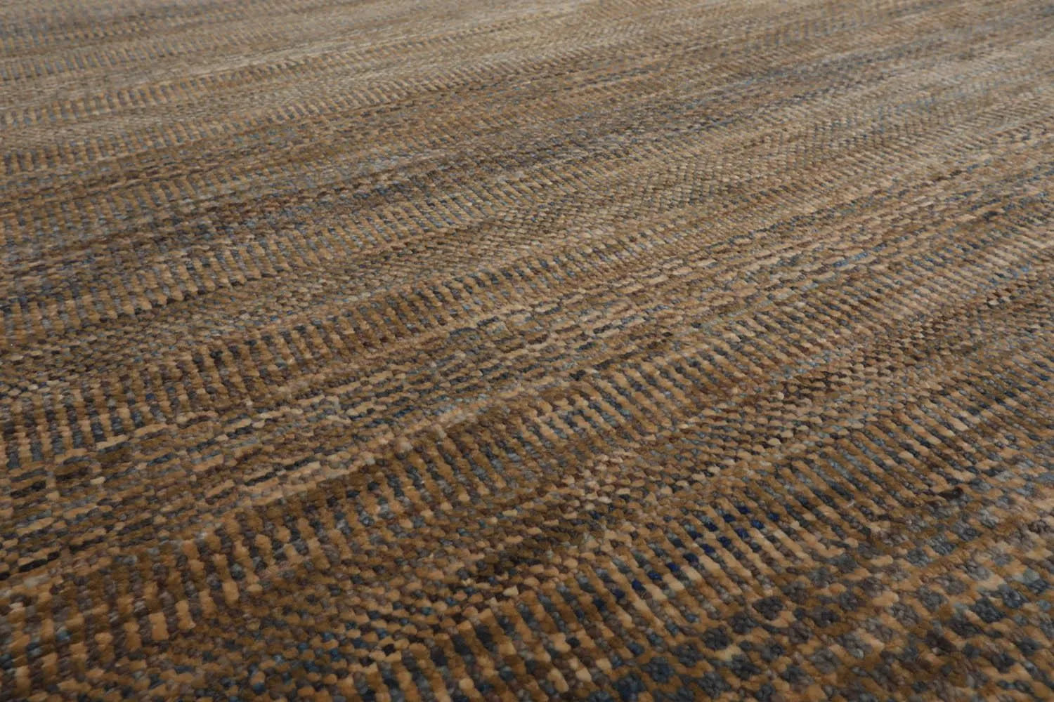 8'x10' Moss Hand Knotted Modern Geometric Tibetan Wool and Bamboo Silk Oriental Area Rug-2