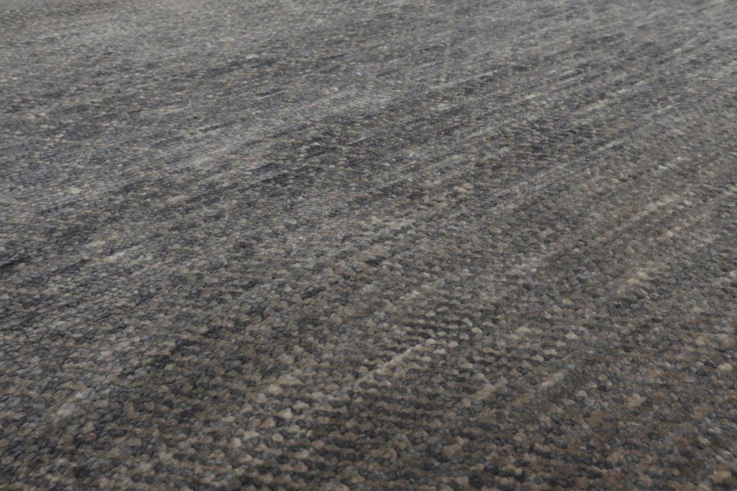 8'x10' Slate Hand Knotted Modern Geometric Tibetan Wool and Bamboo Silk Oriental Area Rug-2