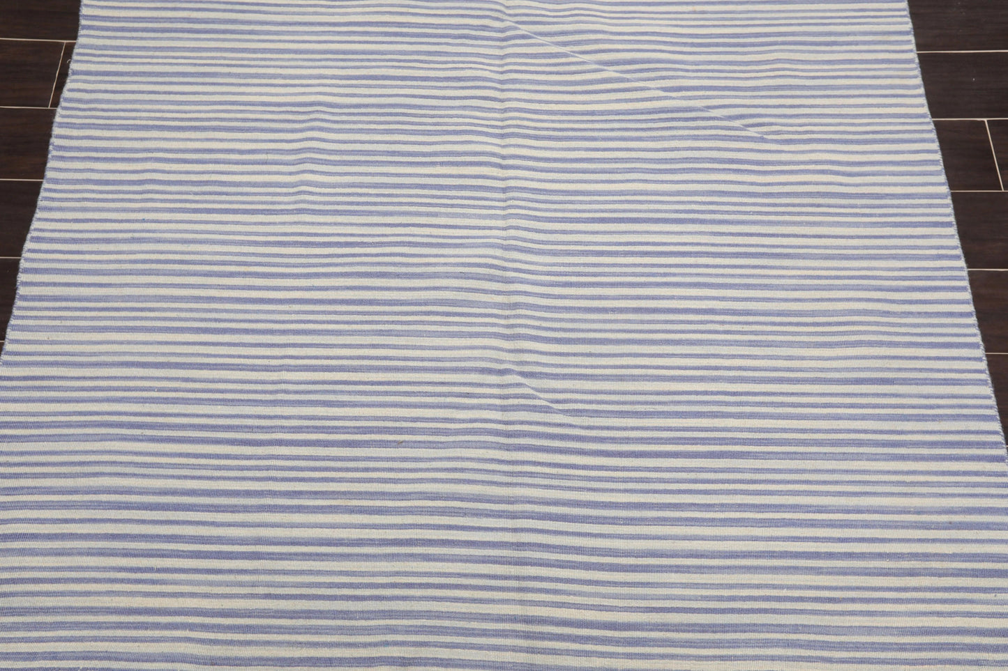 5' x 8' Hand Woven Wool Reversible Dhurry Flatweave Area Rug Traditional Off White-3