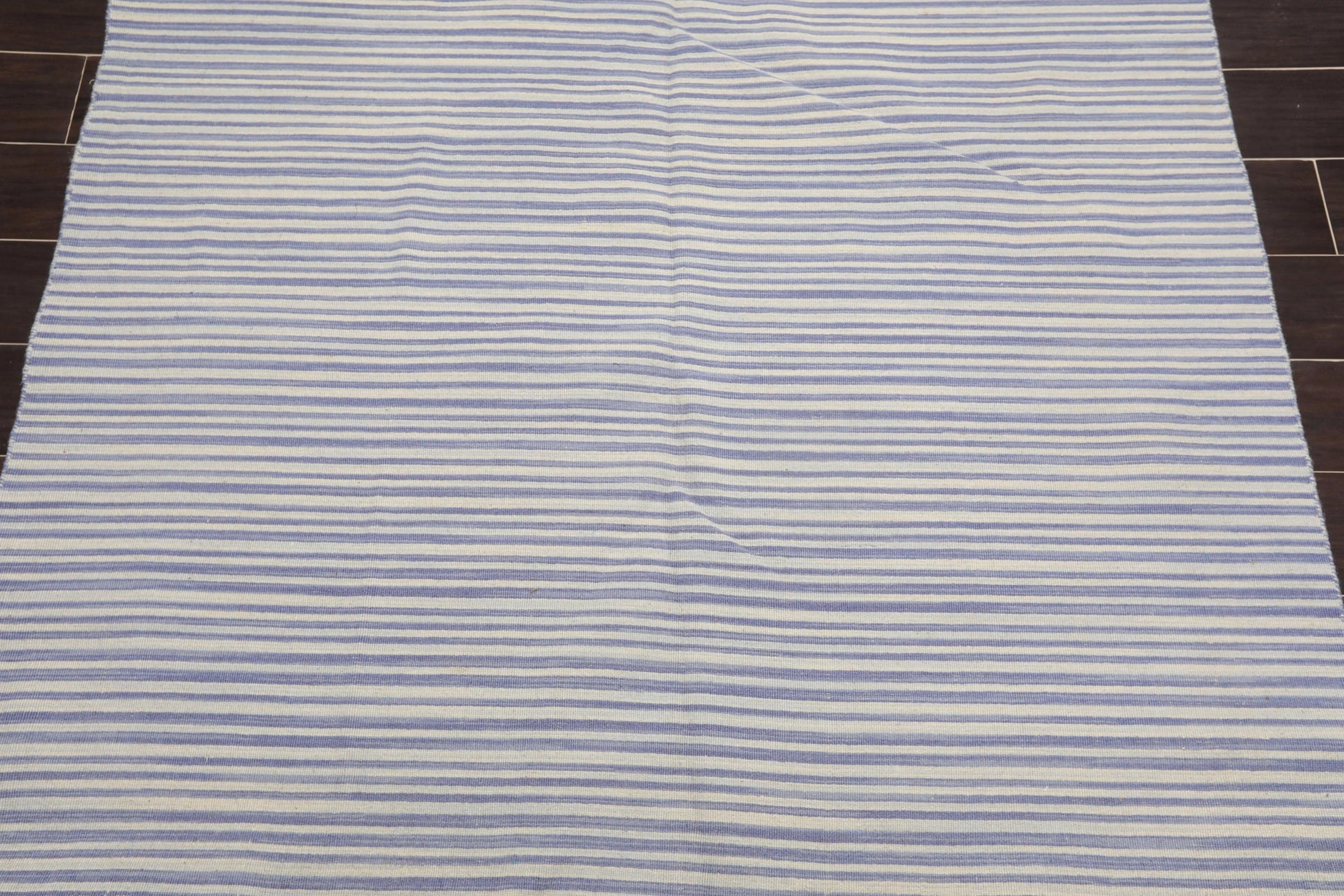 5' x 8' Hand Woven Wool Reversible Dhurry Flatweave Area Rug Traditional Off White-3