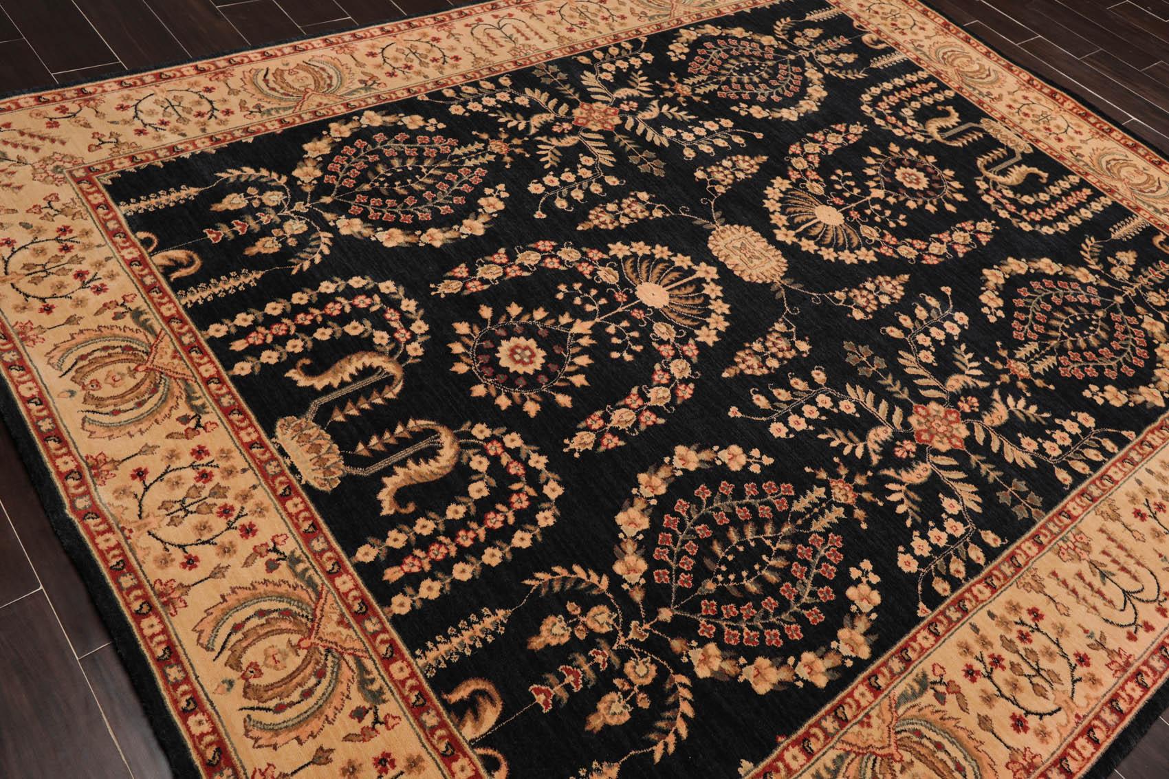 7'6"x9'6"  Parthia Ahar 100% New Zealand Wool Traditional Area Rug-3