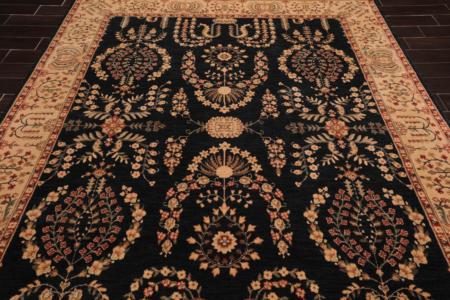 7'6"x9'6"  Parthia Ahar 100% New Zealand Wool Traditional Area Rug-4