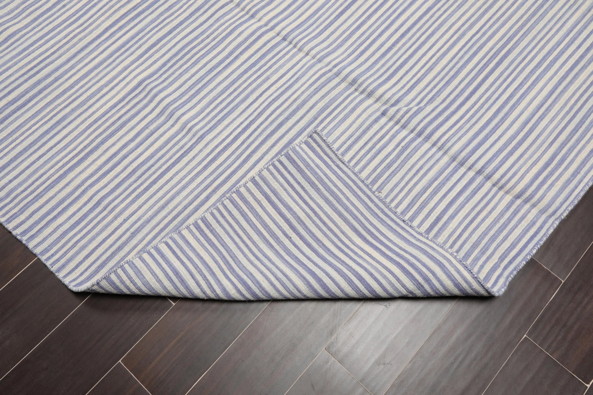 5' x 8' Hand Woven Wool Reversible Dhurry Flatweave Area Rug Traditional Off White-4
