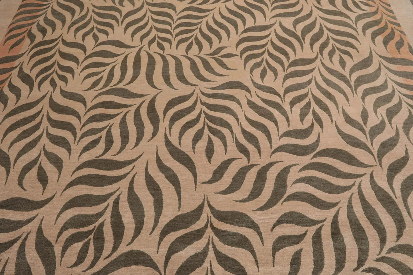 9' x 12' Hand Knotted 100% Wool Transitional Oriental Area Rug Beige-4