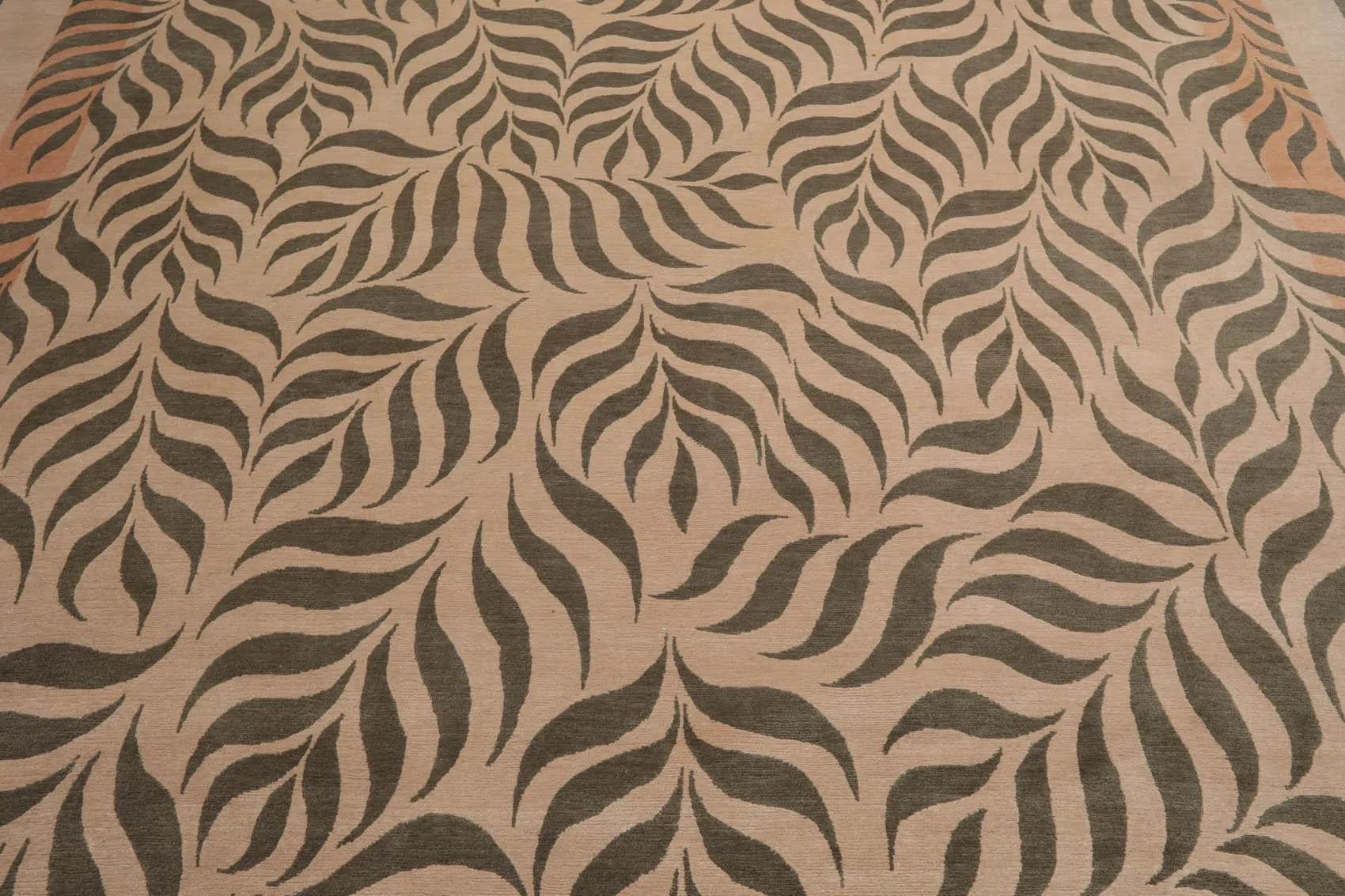 9' x 12' Hand Knotted 100% Wool Transitional Oriental Area Rug Beige-4
