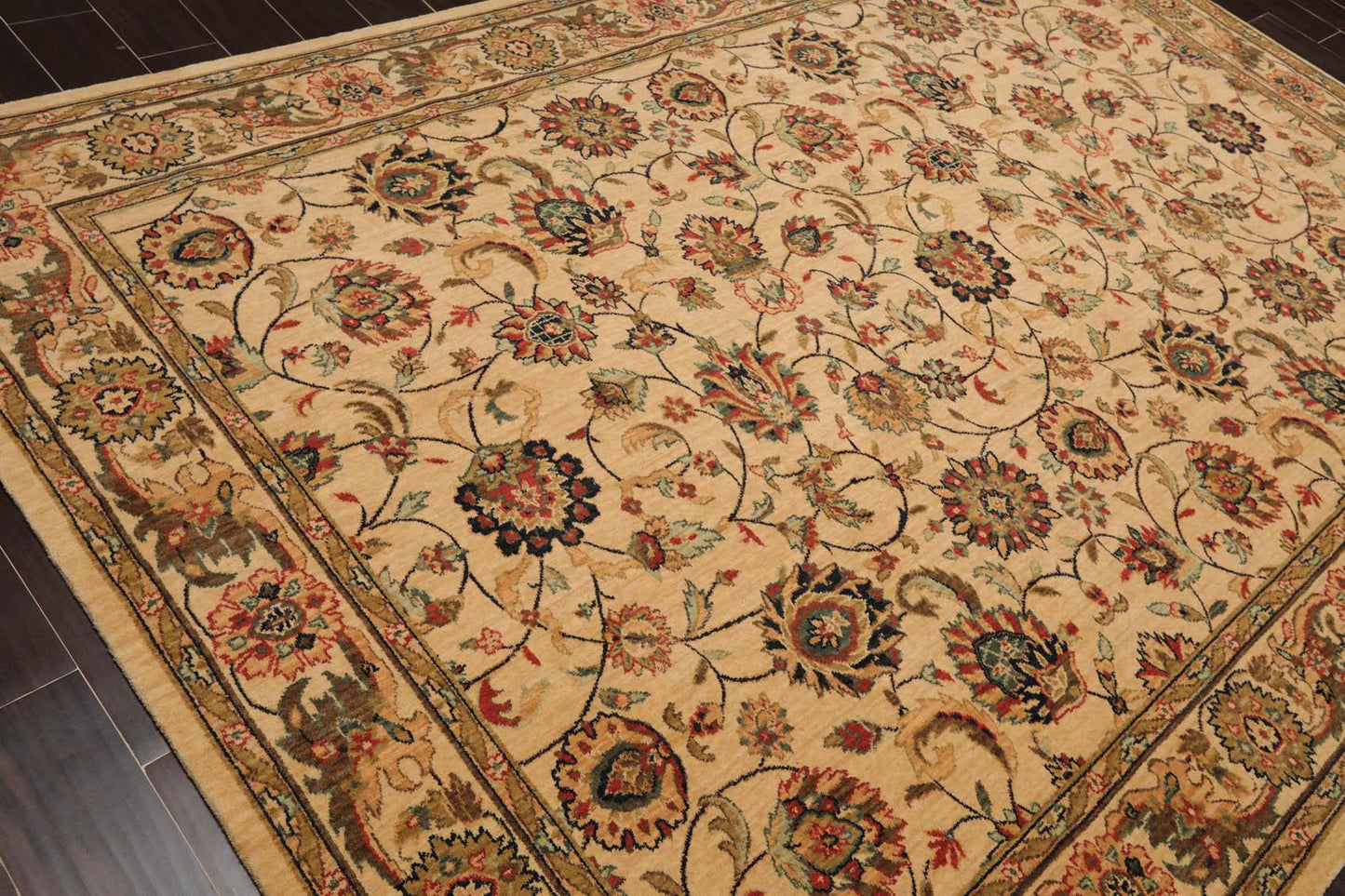 7' x 10'6" Agra 100% Wool Traditional Oriental Area Rug Caramel-3