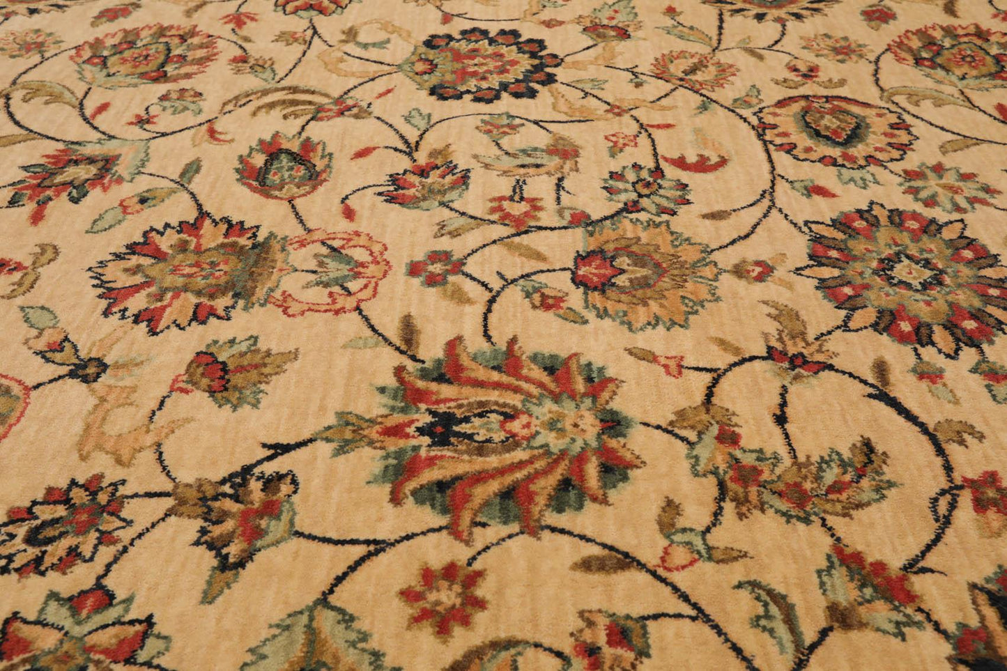 7' x 10'6" Agra 100% Wool Traditional Oriental Area Rug Caramel-4