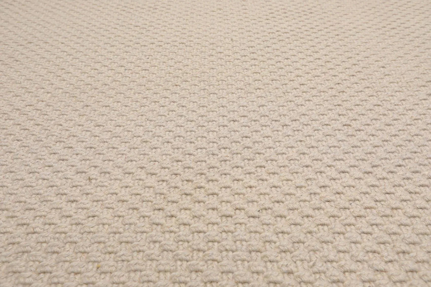 8'x10' Basket weave Oyster Hand Braided Flatweave Wool Area Rug Oatmeal-4