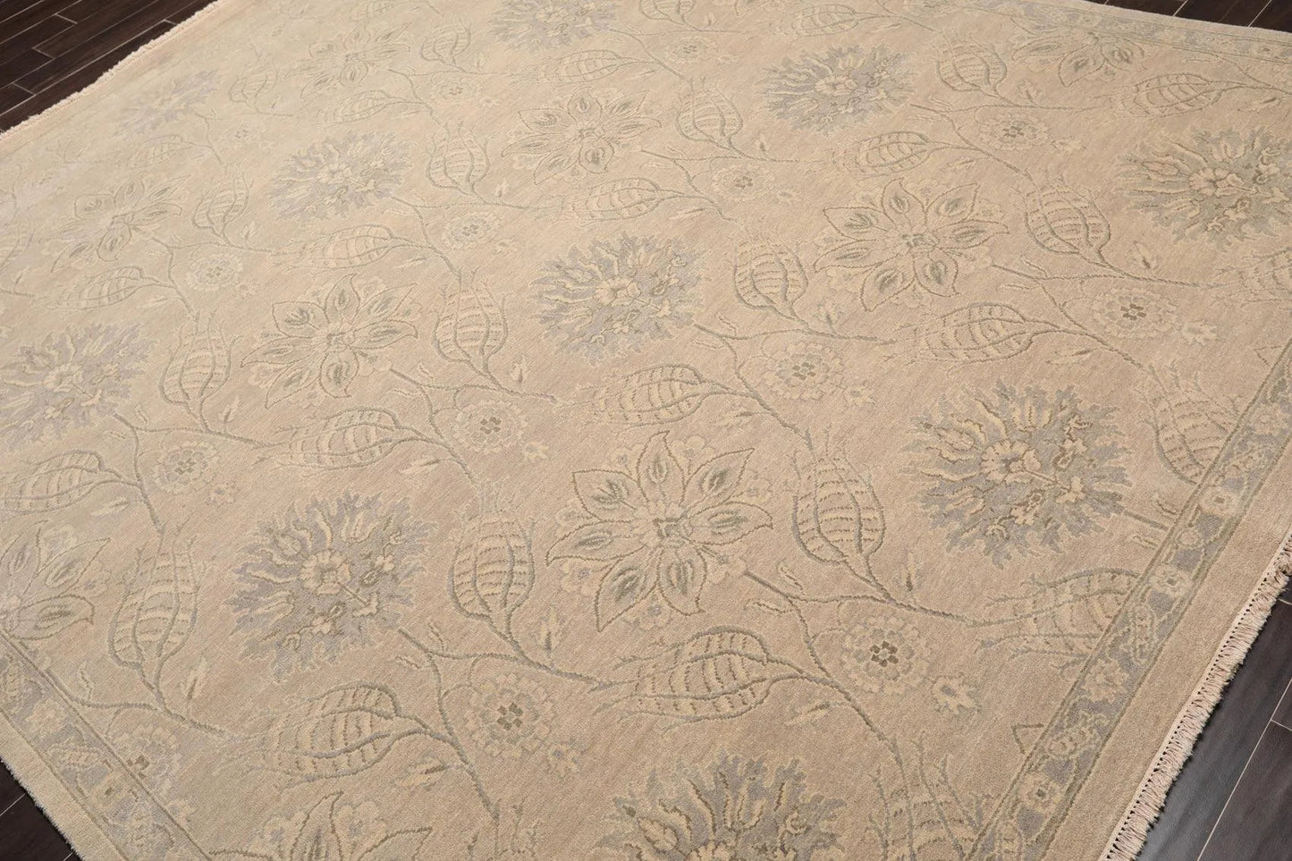 8'1'' x 10'2'' Hand Knotted 100% Wool Transitional Oriental Area Rug Gray-2
