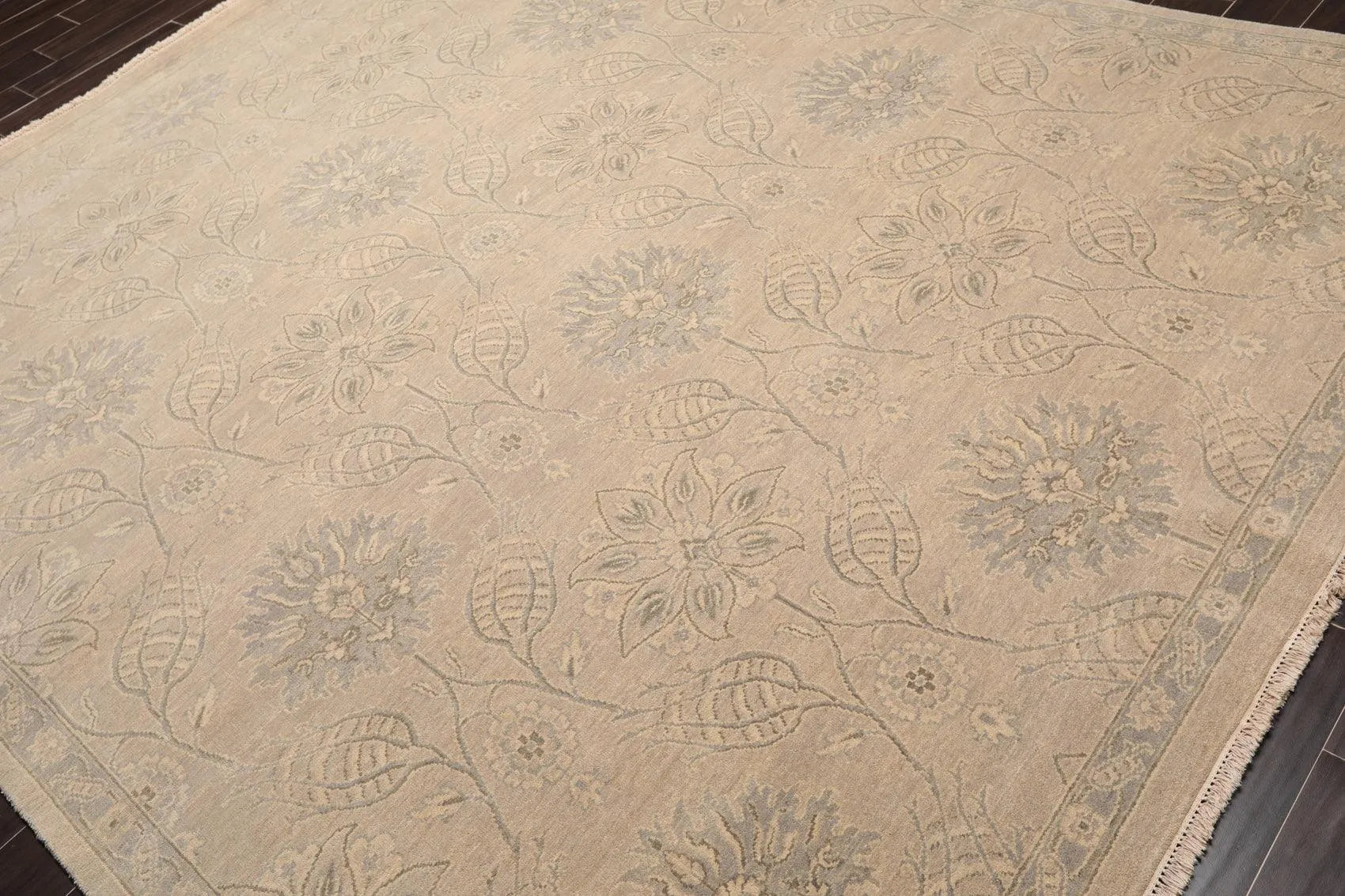8'1'' x 10'2'' Hand Knotted 100% Wool Transitional Oriental Area Rug Gray-2