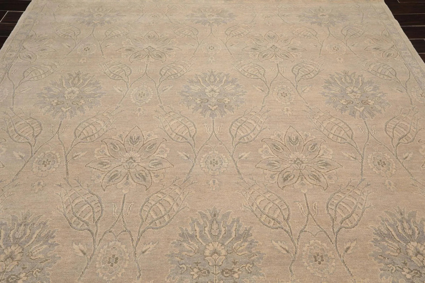8'1'' x 10'2'' Hand Knotted 100% Wool Transitional Oriental Area Rug Gray-4