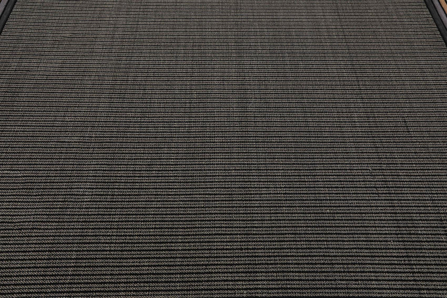 7'9" x 10'10" GR101 Midnight 100% Wool Modern Oriental Area Rug Black-4