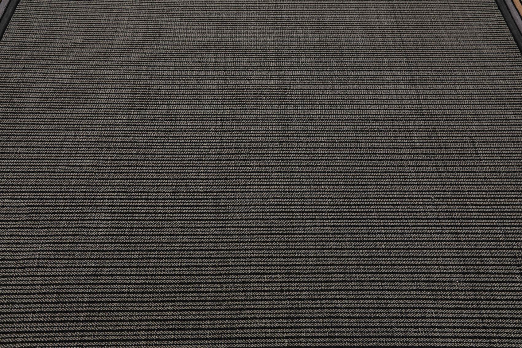 7'9" x 10'10" GR101 Midnight 100% Wool Modern Oriental Area Rug Black-4