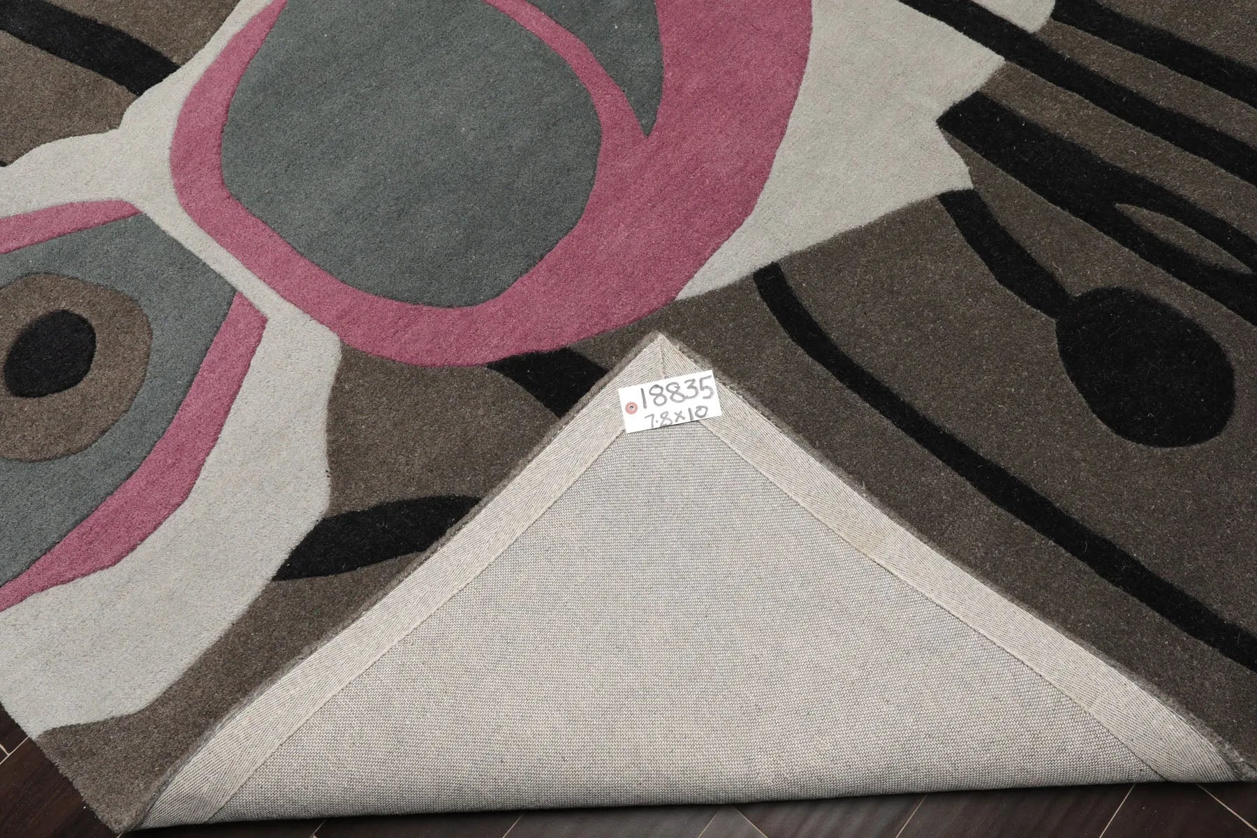 LoomBloom Multi Size Greenish Gray Hand Tufted Modern Wool Oriental Area Rug-2