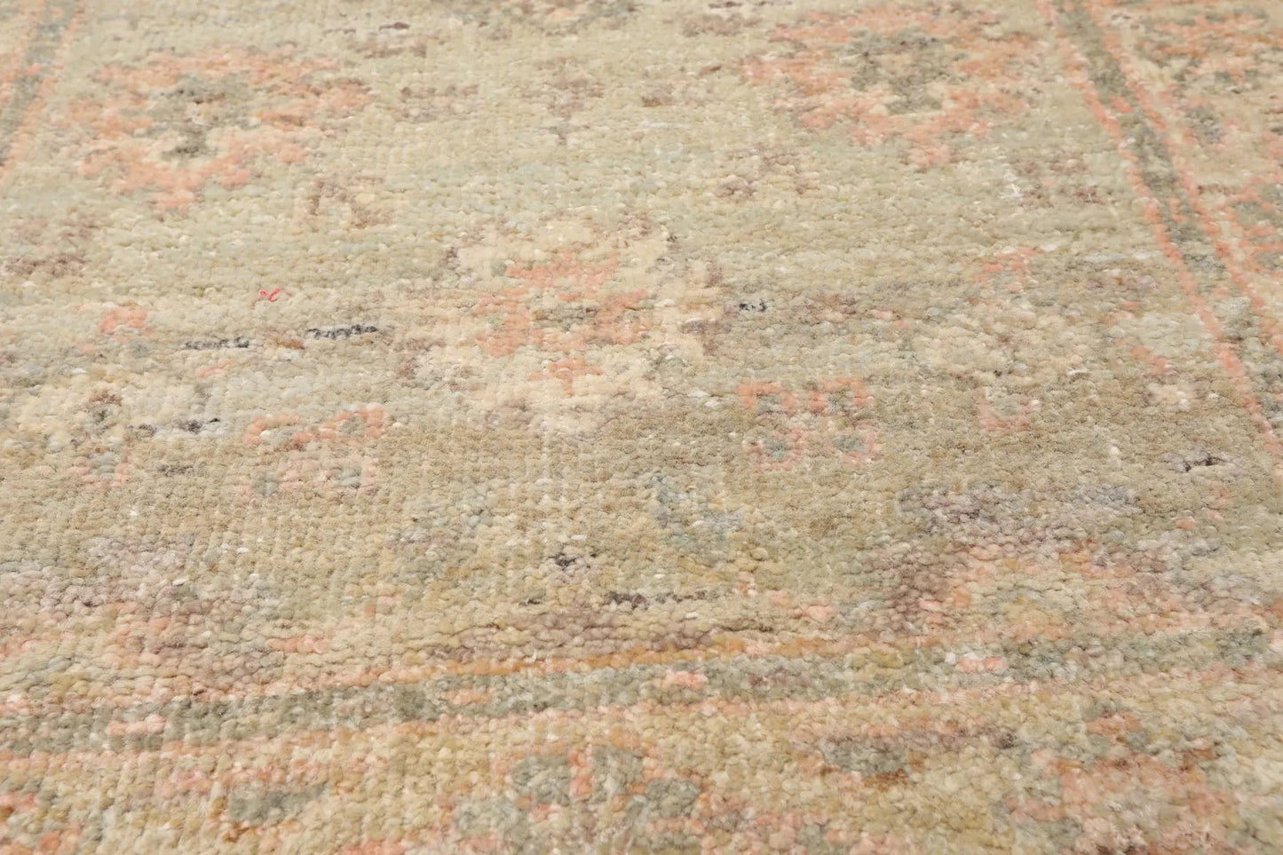 2'x3' Mint Hand Knotted Oushak Afghan Oushak New Zealand Wool Oriental Area Rug-4