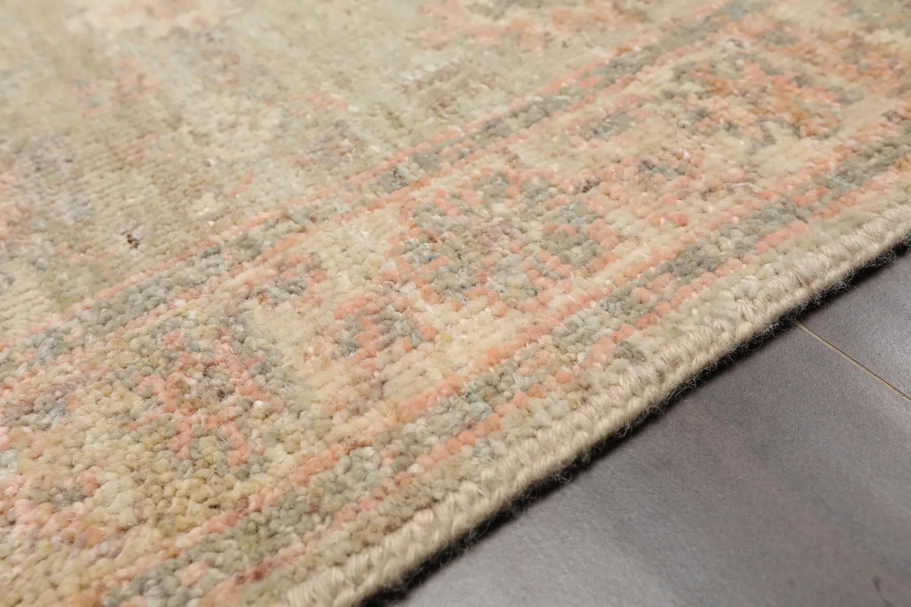 2'x3' Mint Hand Knotted Oushak Afghan Oushak New Zealand Wool Oriental Area Rug-2