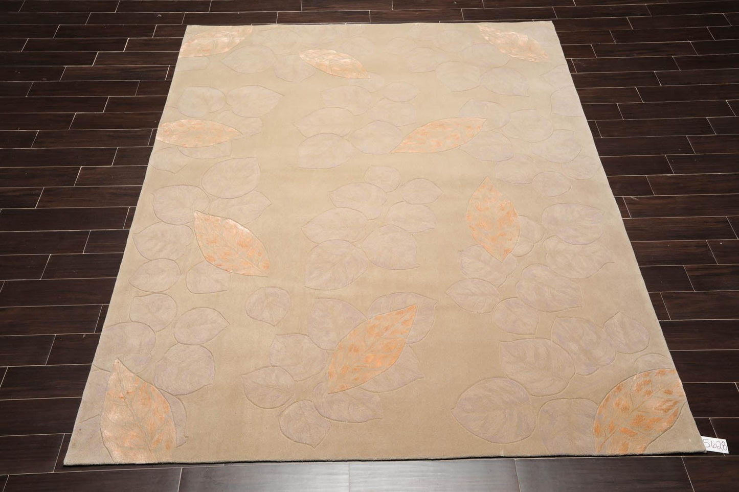 7'6" x 9'6" JL62 Gray Handmade Wool & Silk Oriental Area Rug Gray-1