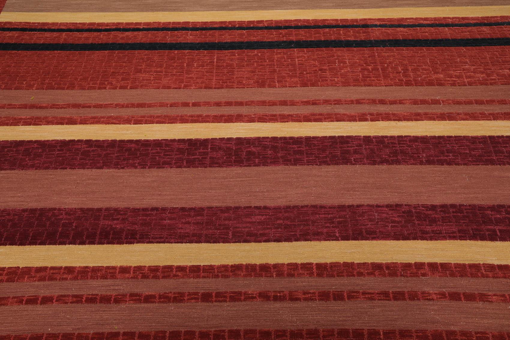 8'8"x 11'10" Hand Knotted 100% Wool Oriental Area Rug Rust-4