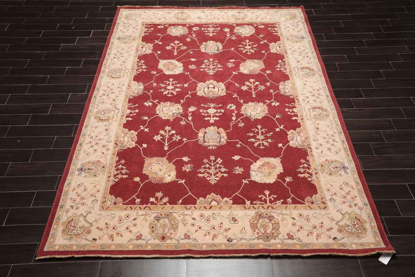 8'2"x11'8" Auth. Samarkand Coronado New Zealand Wool Area Rug Ruby Red-1