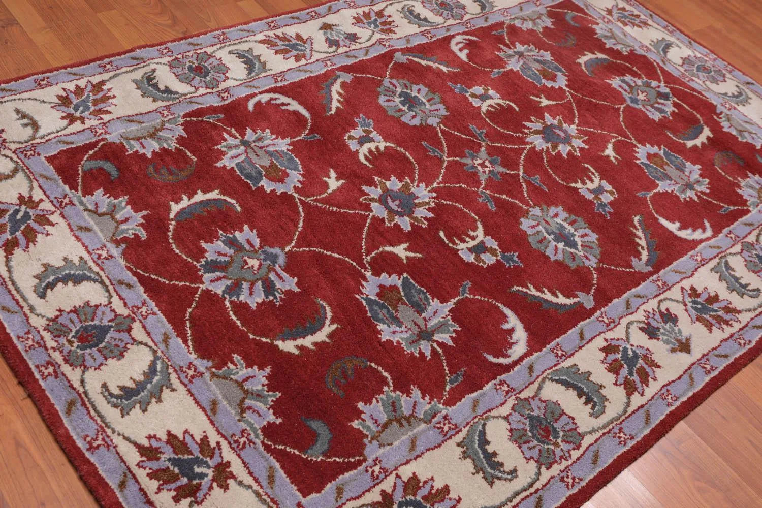 5' x 8' Handmade 100% Wool Traditional Oriental Area rug Traditional Rust-1