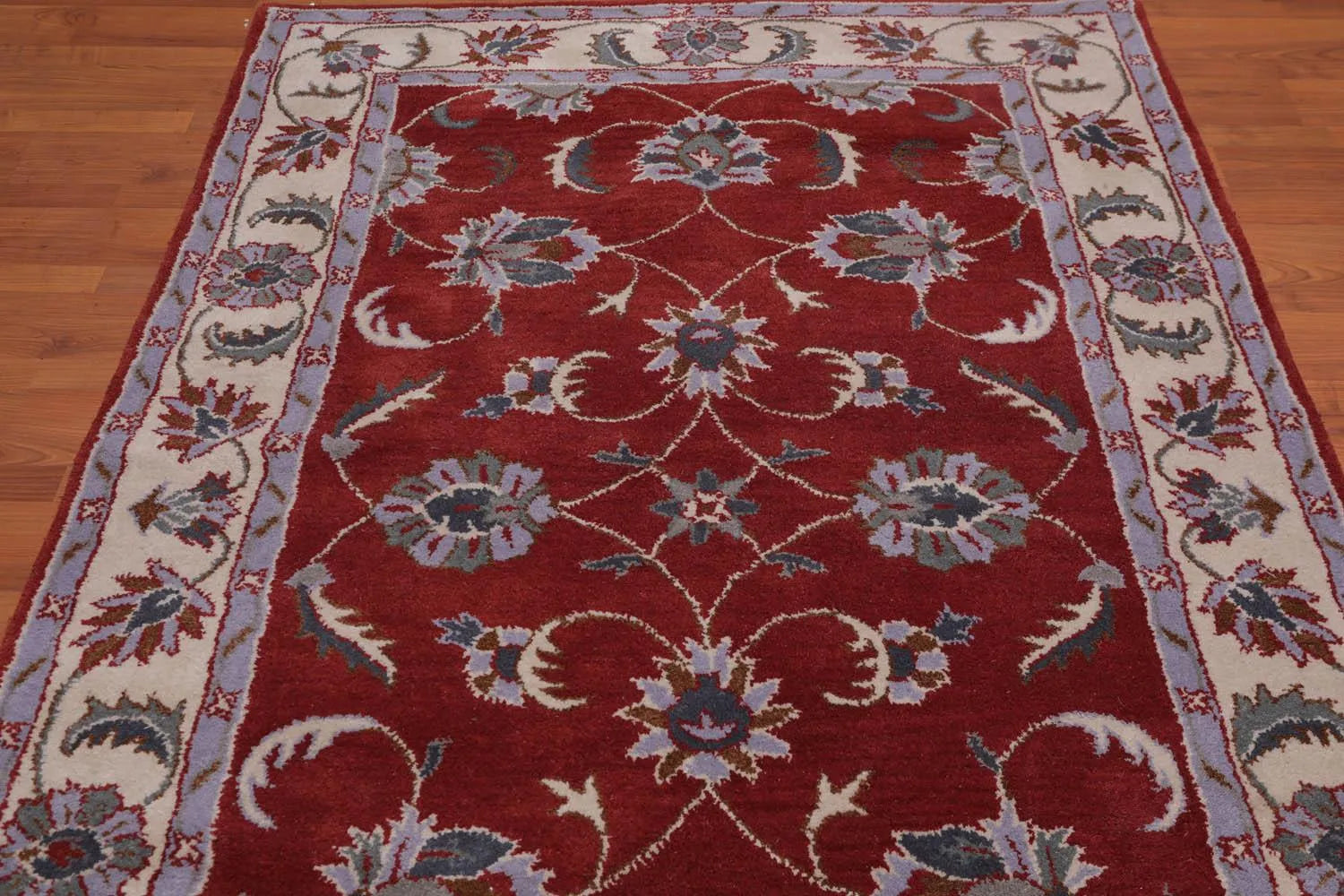 5' x 8' Handmade 100% Wool Traditional Oriental Area rug Traditional Rust-2