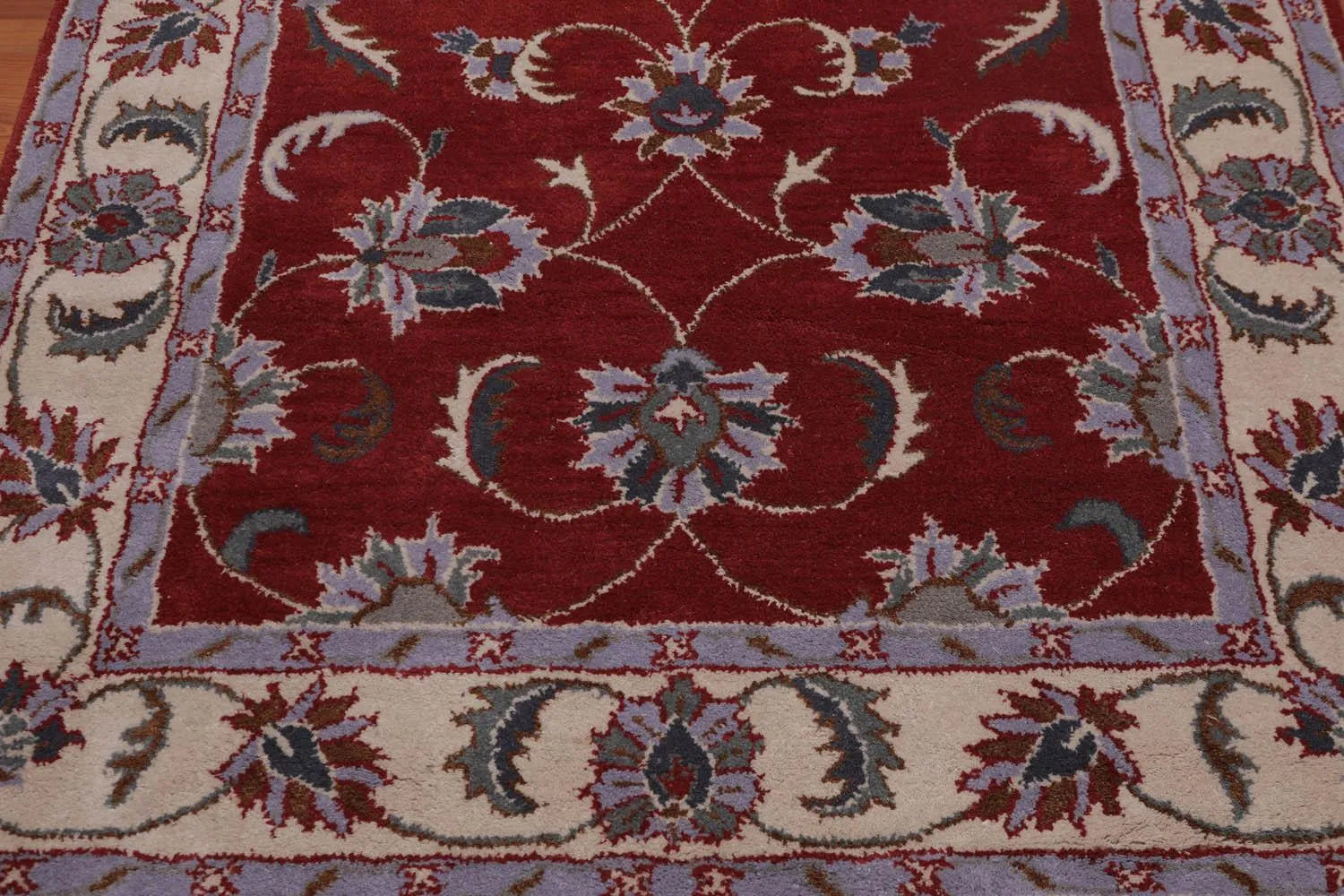 5' x 8' Handmade 100% Wool Traditional Oriental Area rug Traditional Rust-3