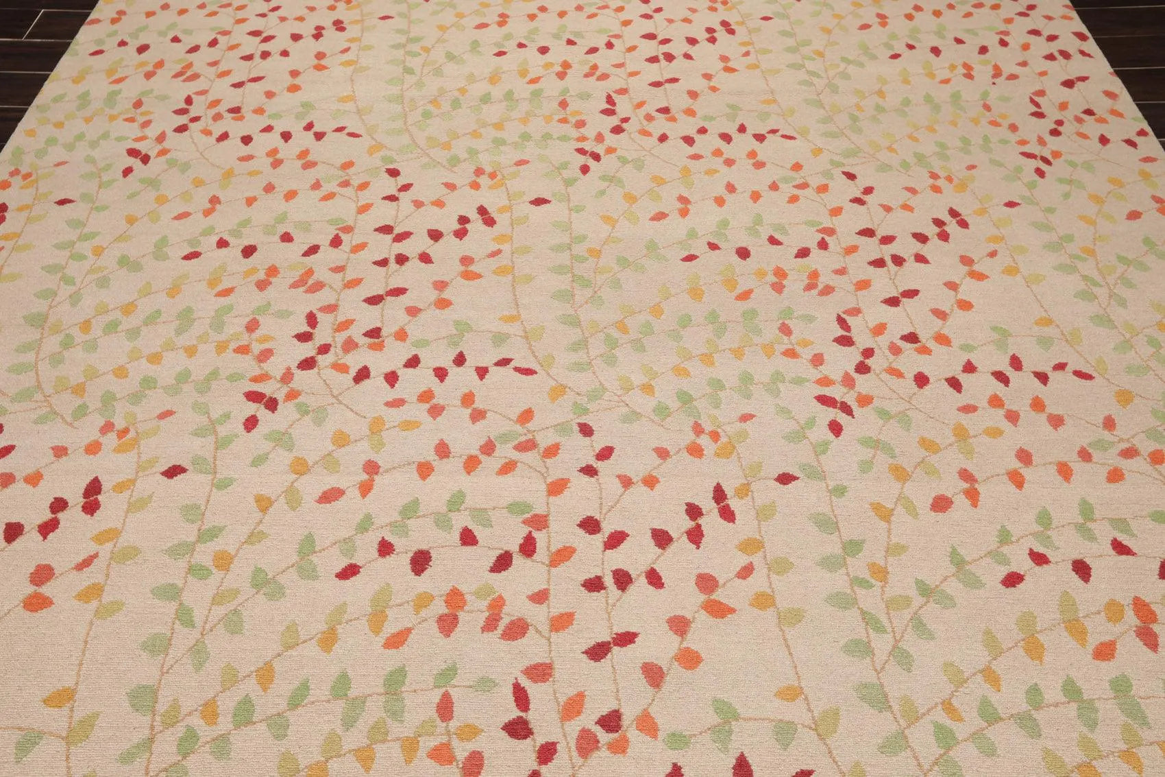 7'11'' x 9'11'' Hand Knotted Tibetan Floral Transitional Oriental Area Rug Beige-4