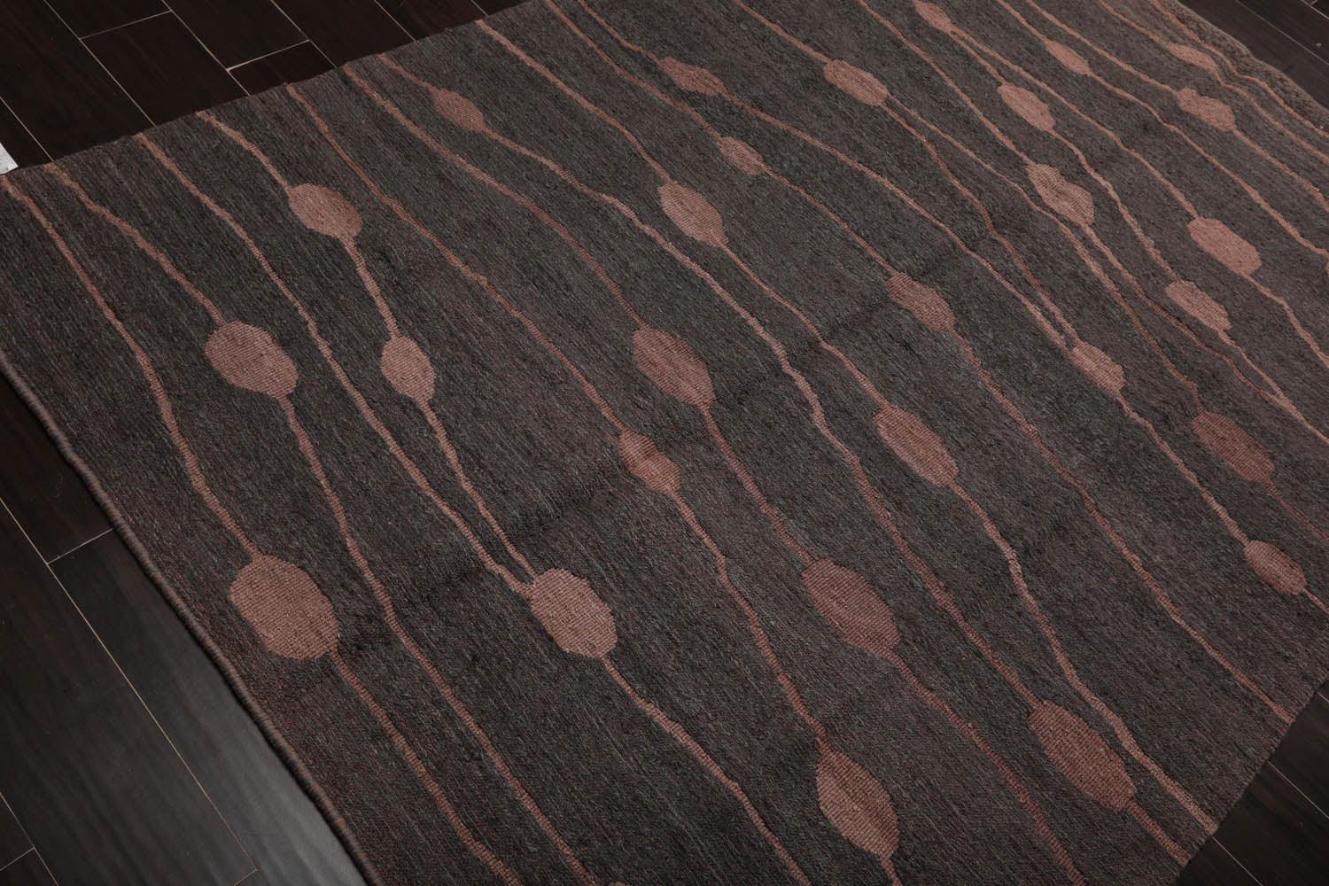 5'6" x 7'5" Reversible Hand Knotted 100% Wool Area Rug Copper-2