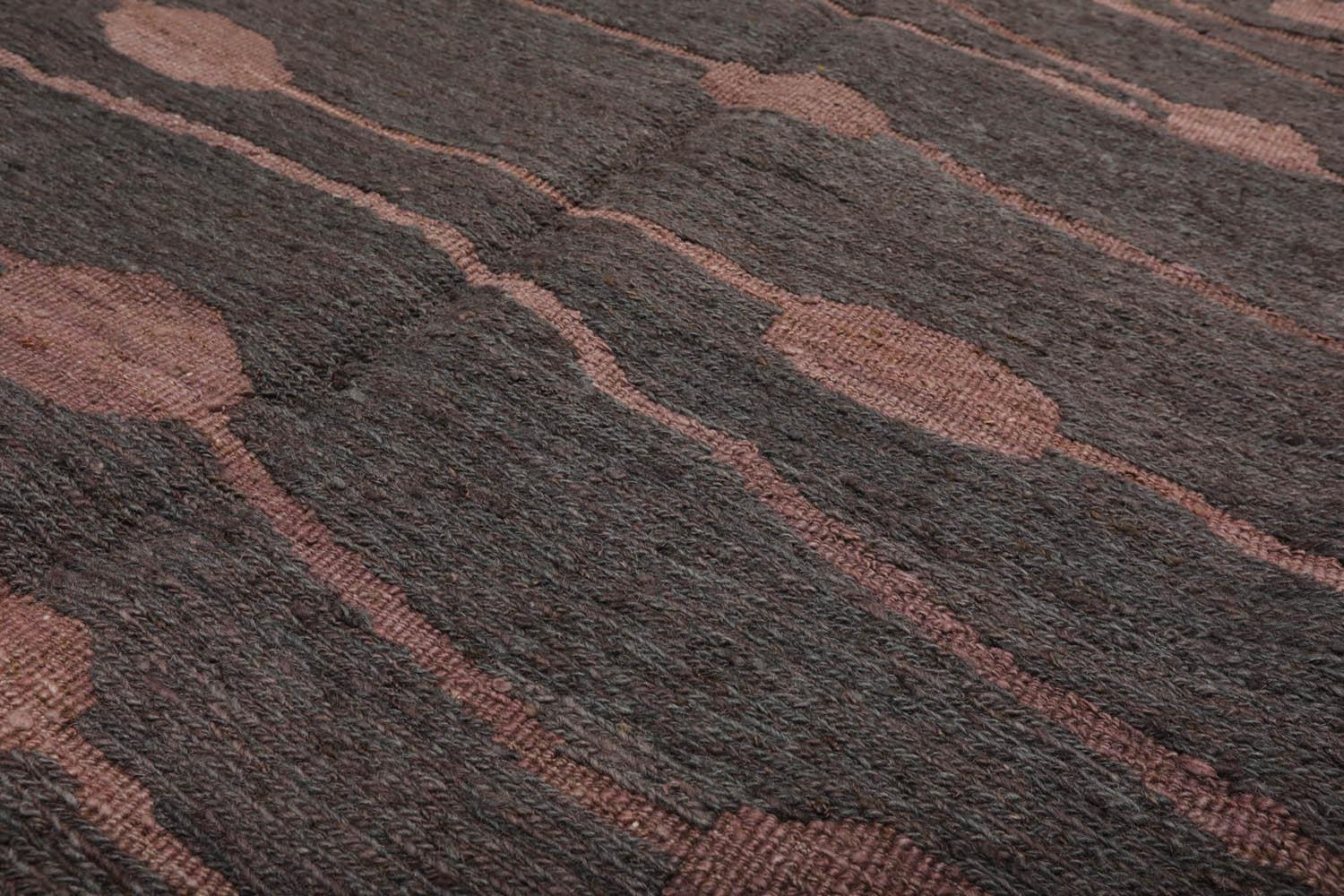 5'6" x 7'5" Reversible Hand Knotted 100% Wool Area Rug Copper-4