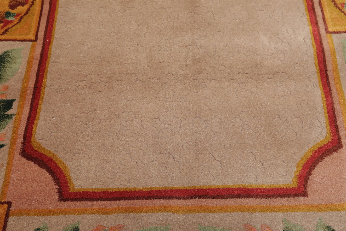 3'9" x 5'9" Hand Knotted 100% Wool Traditional Tibetan Oriental Area Rug Taupe-3